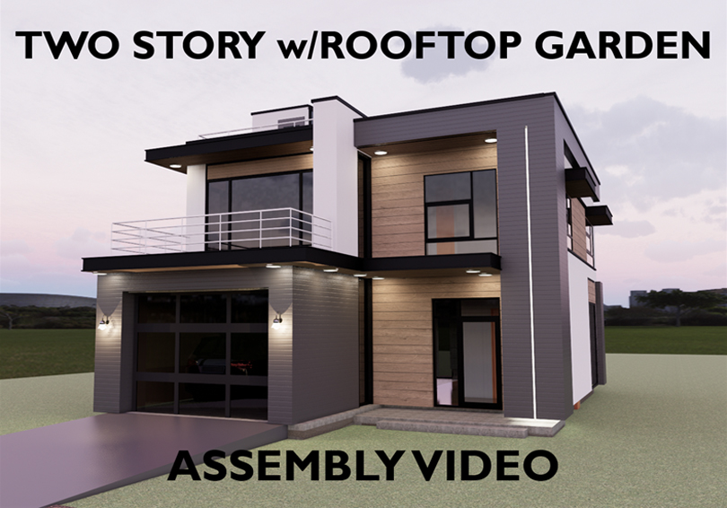 Lodestar Two Story Structure With Patio And Green Roof